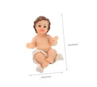 BESPORTBLE Realistic Resin Jesus Figurine Christ Statue for Desktop Decoration Detailed Nativity Symbolism Ornament for Living Unique Religious Collectible for Easter and Christmas Display