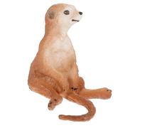 BESPORTBLE Realistic Simulation Meerkat Figurine Lifelike Plastic Animal Model Educational for Garden Decor Learning Detailed Design