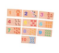 BESPORTBLE Recognition for Montessori Based Early Education Puzzle Board with Cognitive Number Building Blocks Interactive Math Learning Aid for Preschoolers