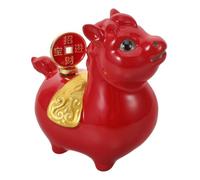 BESPORTBLE Red Ceramic Year the Horse Figurine 2026 Mini Chinese New Year Horse Statue with Delicate Craftsmanship, Attracts Wealth and Fortune, for Home or Party Favors Decoration