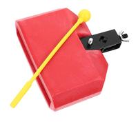 BESPORTBLE Red Cowbell Drum Accessory Plastic Latin Percussion Instrument for Drum Kits Portable Musical Accessory for Jazz and Rock Bands