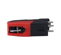 BESPORTBLE Red Gem Cartridge for Gramophone Turntable Professional Needle Stylus Replacement Part for Record Player Accessories Gauge Material