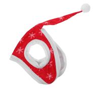 BESPORTBLE Red Snowflake Horse Christmas Hat Holiday Bonnet for Equestrian Parties Photoshoots Winter Shows Festive Santa Cap for Barn Celebrations and Parade Accessories