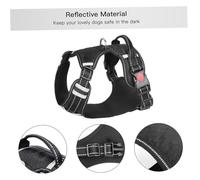 BESPORTBLE Reflective Dog Harness Vest Comfortable Mesh Tape Harness Dual Leash Attachment Points Easy to Operate