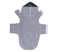BESPORTBLE Reflective Hooded Pet Dog Raincoat Rainwear for Big Dogs Secure Design for Rainy Days Black Poncho for Puppies