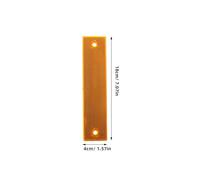 BESPORTBLE Reflective Sign Post Panels 6-Pack Self-Adhesive Reflectors for Driveway Boundary Markers and Street Safety Applications