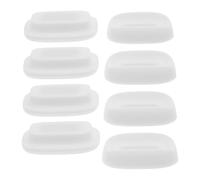 BESPORTBLE Remote Organizer 4pcs Holder Control on Self-Adhesive Magnetic Mount Wall No-Drill Silicone Hooks in White, Versatile Use for Remote Sizes and Home Walls Homes