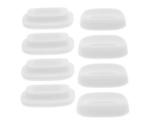 BESPORTBLE Remote Organizer 4pcs Holder Control on Self-Adhesive Magnetic Mount Wall No-Drill Silicone Hooks in White, Versatile Use for Remote Sizes and Home Walls Homes