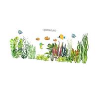 BESPORTBLE Removable Aquatic Fish Wall Stickers PVC Material DIY Home Sticker for Bedroom Living Smooth Surfaces Easy to Apply and Clean Wall Decals
