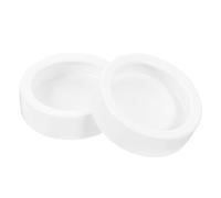 BESPORTBLE Reptile Feeding Bowls round Shape Ceramic 2 Pcs Easy to Clean with Stable Desktop Standing for Lizards and Small Reptile Animals for Terrariums