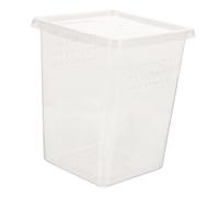 BESPORTBLE Reptile Feeding Box Transparent Terrarium for Snakes Spiders and Small Animals Durable Wear-resistant Incubator for Crickets Snails and Tortoises Display and Breeding Container