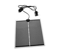BESPORTBLE Reptile Heating Pad with Adjustable Thermostat Infrared Ptc Heat Mat for Turtles Snakes Amphibians and Pets Quick Heating Energy-saving Terrarium Warmer with Uk Plug