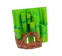 BESPORTBLE Reptile Terrarium Decor 3d Resin Background Plate Lizard Gecko Snake Turtle Natural Bamboo Design Durable