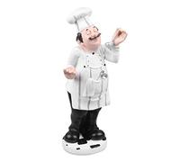 BESPORTBLE Resin Chef Ornament French Style Chef Figure for Kitchen Bistro Bakery
