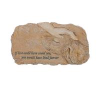 BESPORTBLE Resin Pet Memorial Grave Stone with Photo Holder Garden Dog Tribute Statue for Indoor Outdoor Display Stable Animal Remembrance Marker for Cherished Cats and Dogs Sand Color