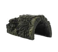 BESPORTBLE Resin Turtle Habitat Decoration Basking Platform and Aquarium Cave Hideout Reptile Shelter with Private for Tortoises Geckos Amphibians and Aquatic Pets