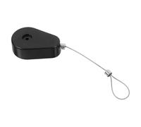 BESPORTBLE Retractable Cable Tether with Automatic Retraction and Anti-lost Features, Black Plastic and Steel Wire Rope for Security and Industrial Use