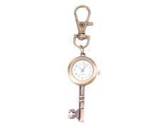 BESPORTBLE Retro Key Watch Alloy Pocket Watch Keychain for Men and Bags | Antique Brass Tone, Lightweight Daily Commute Accessory, Fits Purses and Belt Loops