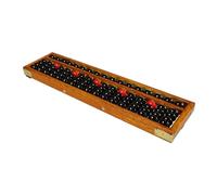 BESPORTBLE Retro Wooden Abacus Columns Traditional Chinese Math Learning Tool for Adults Educational Arithmetic Counting Frame for Enhanced Computing Skills