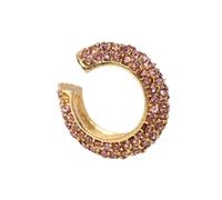 BESPORTBLE Rhinestone Ear Clip Alloy Earrings for Women Fashionable Pink Decorative Jewelry for Everyday Wear and Travel Enhance Your Style and Capture Beautiful Moments