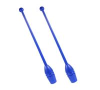 BESPORTBLE Rhythmic Gymnastics Clubs Set - 2 Blue Plastic Sticks for Artistic Gymnastics Training - Dance and Calisthenics Lightweight Perfect for Beginners and Professionals