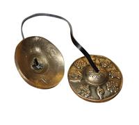 BESPORTBLE Ring The Bell Meditation Cymbal Bell for Yoga Practice Handmade Nepal Cymbals Percussion Instrument Pure Copper for Religious Ceremonies