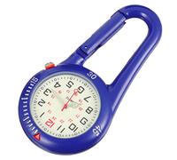 BESPORTBLE Rock Climbing Carabiner Watch Luminescent Dial Clip-on Fob Watch for Outdoor Activities