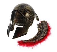 BESPORTBLE Roman Soldier Helmet for Men Ancient Corinthian Knight Headwear Cosplay Accessory for Halloween Carnival Stage Performance