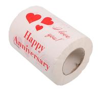 BESPORTBLE Romantic Love Heart Printed Toilet Paper Roll - I Love The Poo Out of You Novelty Tissue for Valentine's Day - Weddings Anniversaries Fun Loved Ones