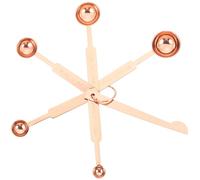 BESPORTBLE Rose Gold Stainless Steel Measuring Spoon with Precise Scale Ruler Safe Baking and Coffee Measuring Scoops for Dry and Liquid Ingredients Kitchen Teaspoon for Accurate Dosage
