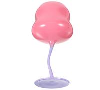 BESPORTBLE Rose Pink Glass Goblet Wine Glass with Curved Stem for Party Dining and Home Use