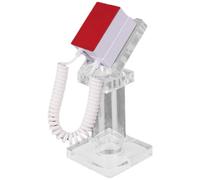 BESPORTBLE Rotatable Acrylic Cellphone Anti-theft Holder Stand with Security Chain for Smartphones on Desktop, Sturdy Phone Support Display Stand