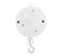 BESPORTBLE Rotating Crib Mobile Music Box with Motorized Bell, White Nursery Hanging for Development, Suitable for Travel Cot and Crib Play