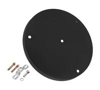 BESPORTBLE Round Black Ceiling Medallion Decorative Light Canopy Cover for Chandeliers and Fans Easy Mounting Base Plate DIY Ceiling Light Fitting Accessory for Home Dining