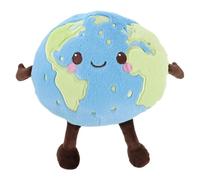 BESPORTBLE Round Stuffed Earth Plush Toy - Educational Plush Planet Pillows - Space Astronomy Doll Cushion for Science Classroom Kids Room Decorations