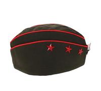 BESPORTBLE Russian Navy Boat Hat with Hard Edge Lightweight Breathable Sailor Cap for Men Reinforced Red Trimmed Russian Style Dance Performance for Competitions Cosplay Halloween