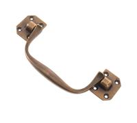 BESPORTBLE Rustic Brass Cabinet Pull Handle for Drawer and Dresser with Movable Knob Structure, Solid Copper Material, Streamlined Shape, Comfortable Grip, for Wardrobe Upgrades and Farmhouse