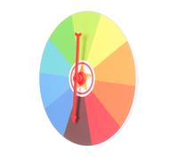 BESPORTBLE S Lottery Wheel Wall-mounted Spin Game for Indoor Party Fun Lightweight and Portable Carnival Fortune Wheel for Boys and Teaching Activities and Prize Draws