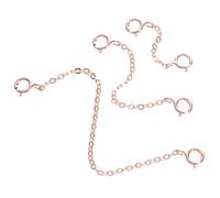 BESPORTBLE S925 Silver Chain Extender Set 3pcs Adjustable Necklace and Bracelet Extension Chains for Jewelry Making Stylish DIY Accessory