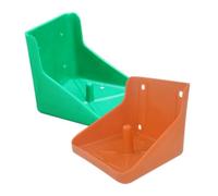 BESPORTBLE Salt Block Plastic Holder Tray 2pcs for Livestock Sheep Cattle Salt Feeder Box Nutrition Lick Brick Holder Sturdy PE Feeding Tray