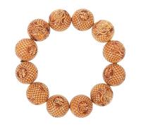BESPORTBLE Sandalwood Prayer Beads Bracelet Unisex Stretchy Wood Bracelet Beads Wrist Jewelry for Daily Wear and Comfortable Design for Parties Travel and More