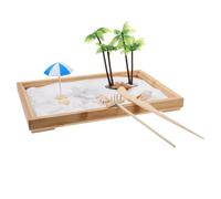 BESPORTBLE Sandbox for Desktop Miniature Landscape Ocean Scene Garden Tray Creative Boys and Girls Playset Sand and Water Table Relaxing