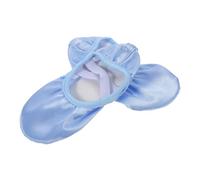 BESPORTBLE Satin Ballet Shoes for Women Lightweight Flexible Dance Slippers with Soft Sole for Enhanced Movement and Technique for Practice and Performances Sky Blue