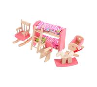 BESPORTBLE Scale Miniature Wooden Bunk Bed for Dollhouse Bedrooms European Design Realistic Bed for Dollhouse Decoration and Play