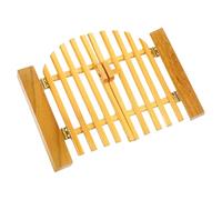 BESPORTBLE Scale Miniature Wooden Courtyard Gate for Dollhouse Realistic Openable Mini Furniture Model Rustic Wood Door Decoration for Doll Play and Fairy House Scenes