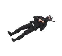 BESPORTBLE Scale Policeman Micro Figure Resin Model for Miniature Desktop Scenes Collectible Officer for Workspace Decoration