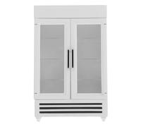 BESPORTBLE Scale Wooden Dollhouse Miniature Refrigerator Sturdy Mini Fridge for Dollhouse Decor Realistic Beverage Cooler for Crafts and Role Playing Activities