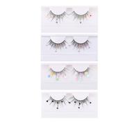 BESPORTBLE Sequins Lash Extensions 4 Pairs with Imitation Material, Comfortable to Wear for Women Daily Life and Club Use