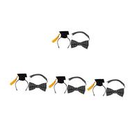BESPORTBLE Sets Mini Pet Hat Graduation Bow Tie Set Dog Cat Accessory Washable Comfortable for Small Animals for Pet Party