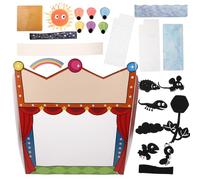 BESPORTBLE Shadow Puppet Kit for with Stand and Backdrop DIY Puppet Theater Set for Storytelling and